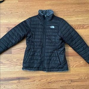 Girls Black North Face Winter Coat